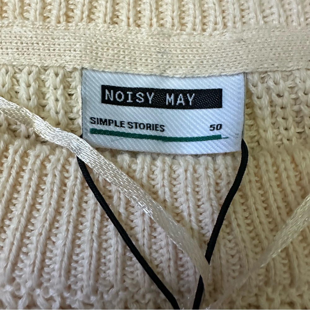 Noisy May Knit Creamy Beige Size‎ Woman’s 50 Dress BG Curve NMKAJA L/S Dress NWT - Picture 4 of 10